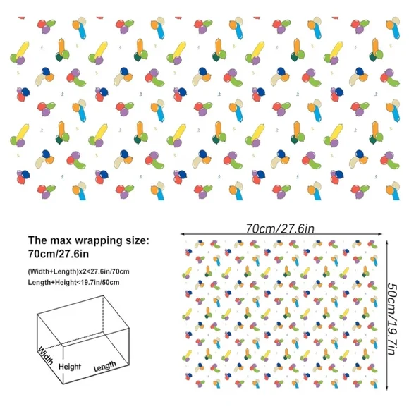 Baloney Pony Balloons Wrapping Paper - Picture 4 of 5